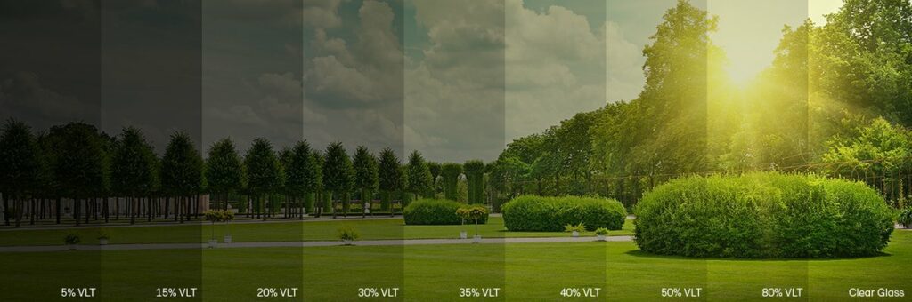 การแสดงค่า VLT สำหรับ กฎหมายติดฟิล์มกระจกรถยนต์