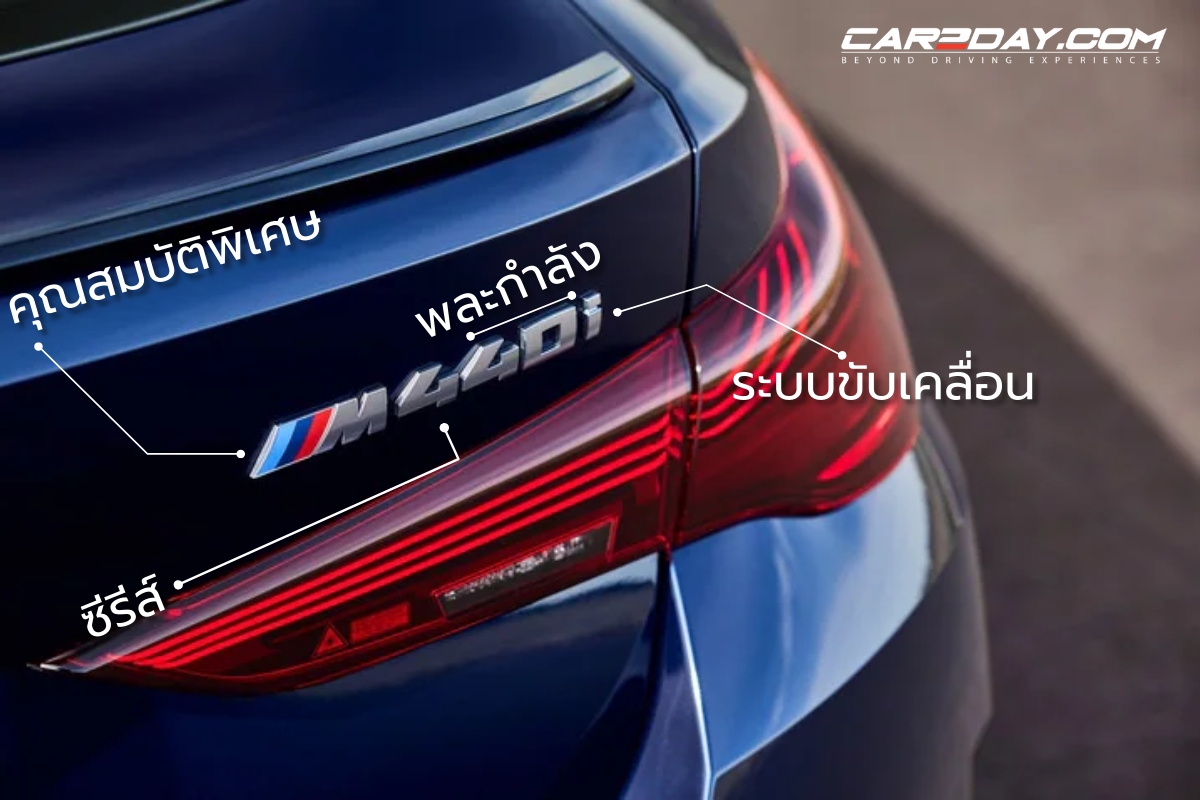 ไขรหัสลับ! ตัวเลขรุ่นท้ายรถยนต์ BMW