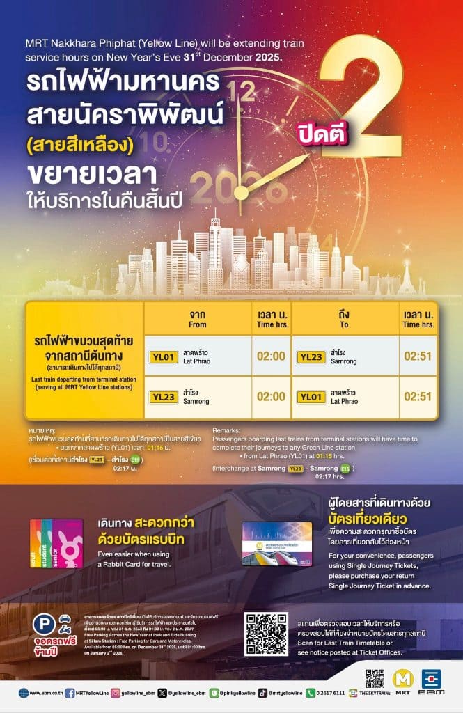 ขยายเวลารถไฟฟ้า