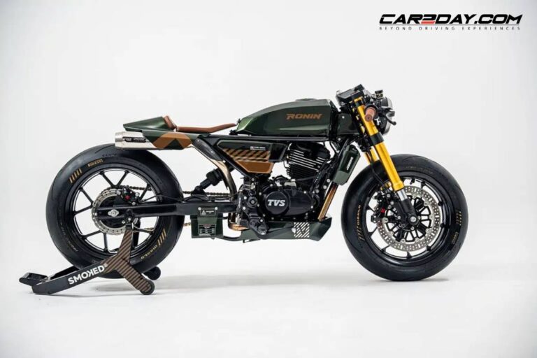 TVS Ronin Kensai มอเตอร์ไซค์คัสตอมแรงบันดาลใจซามูไรโดย Smoked Garage