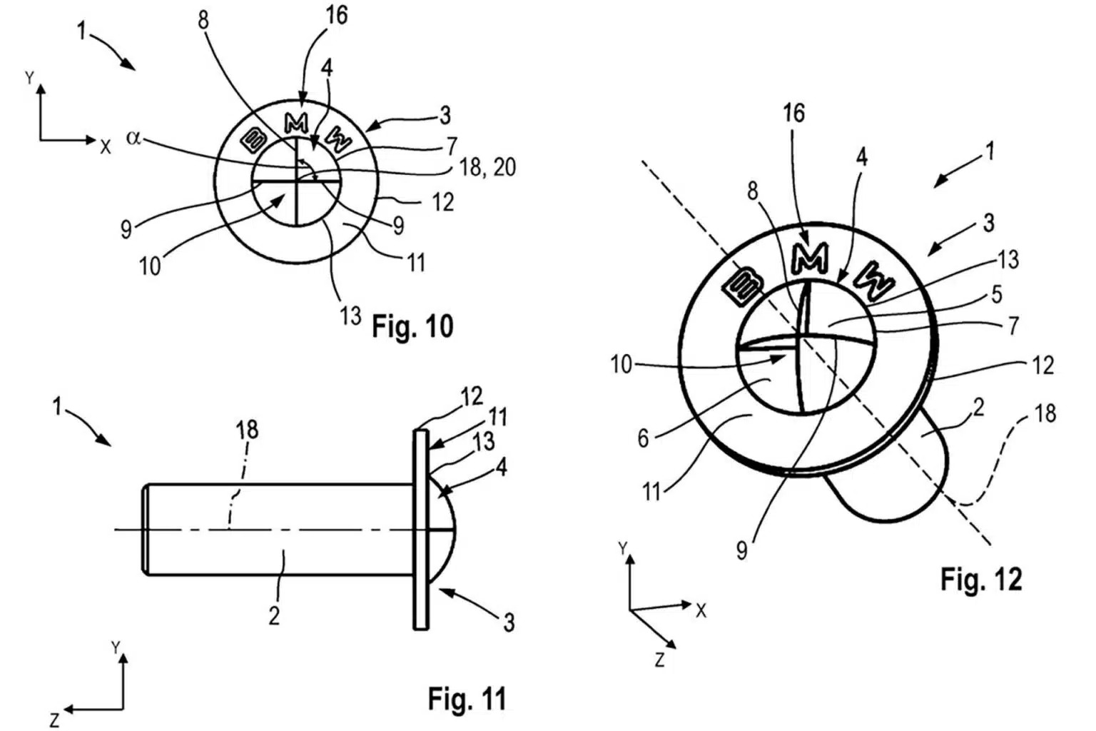 BMW จดสิทธิบัตรหัวน็อตโลโก้