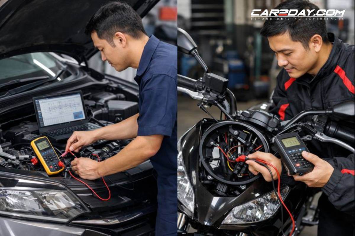 ตรวจสภาพรถหลังออกทริป