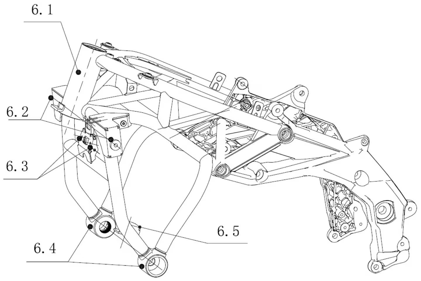 Zongshen สวิงอาร์มหน้าเดี่ยว พวงมาลัยพาวเวอร์