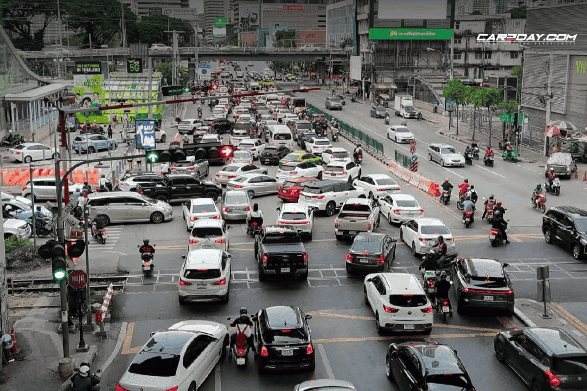เมืองรถติดที่สุดในประเทศไทย