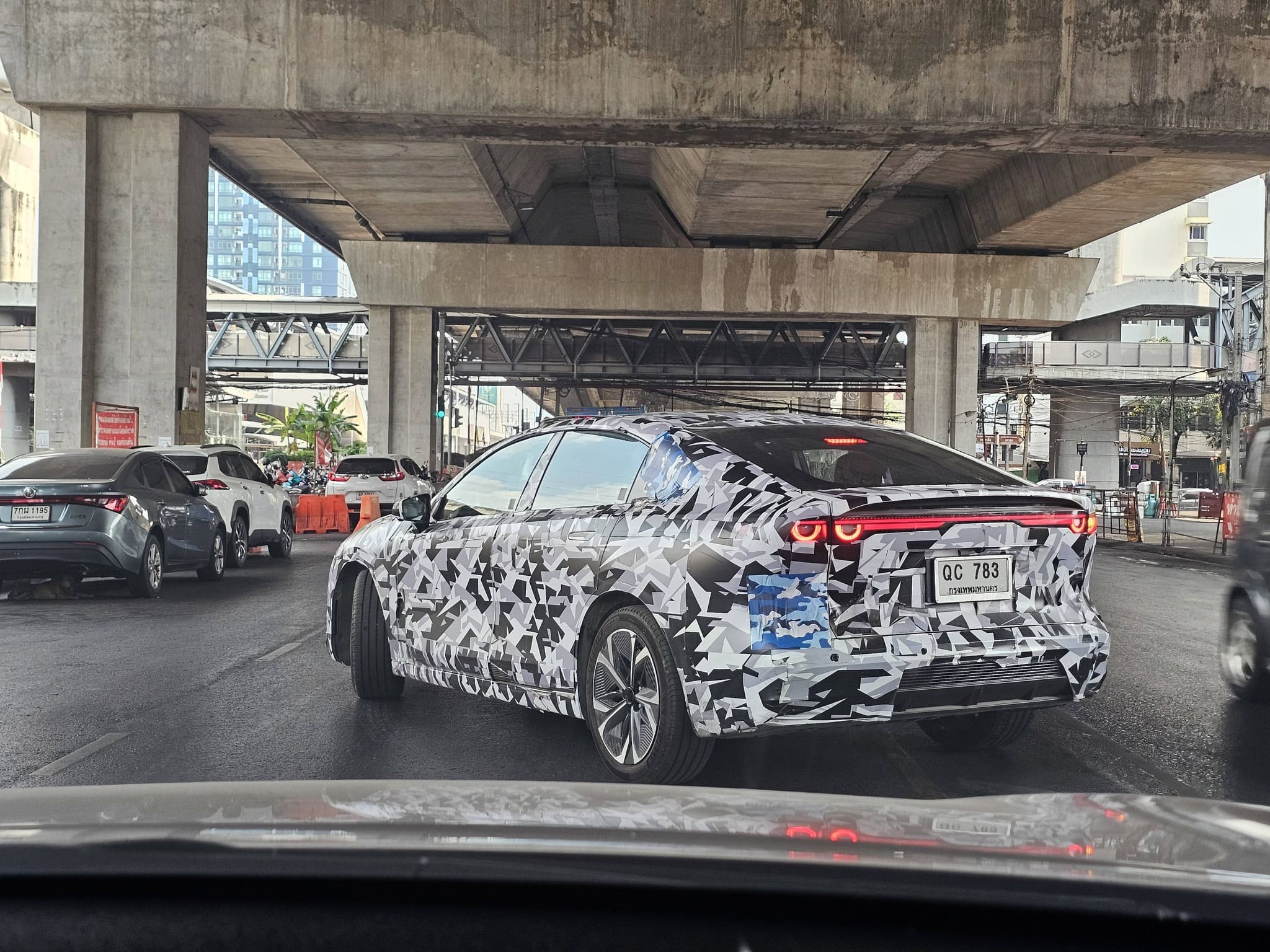 spy shot The All-Electric Mazda 6e