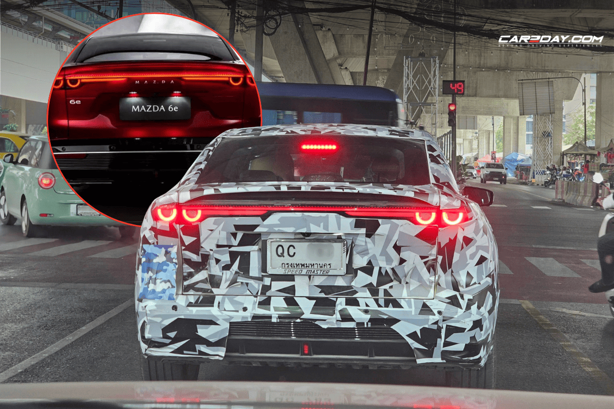 spy shot The All-Electric Mazda 6e