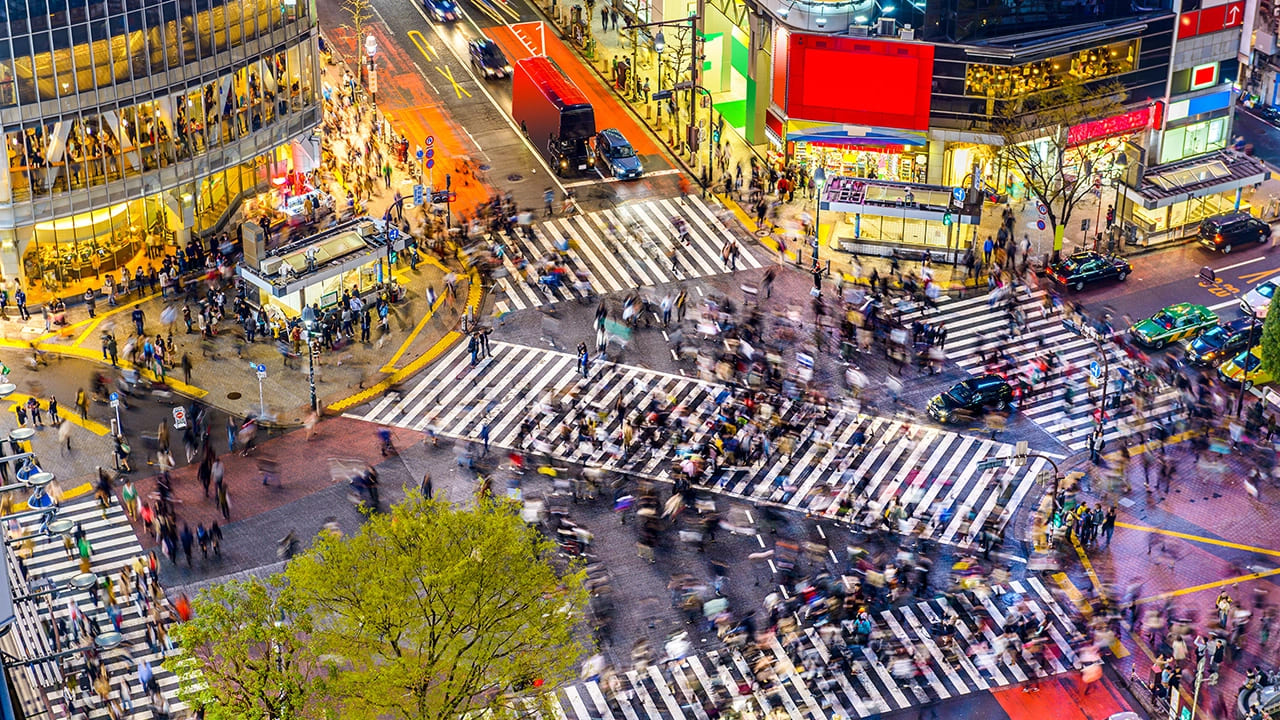 ชิบูย่าประเทศญี่ปุ่น