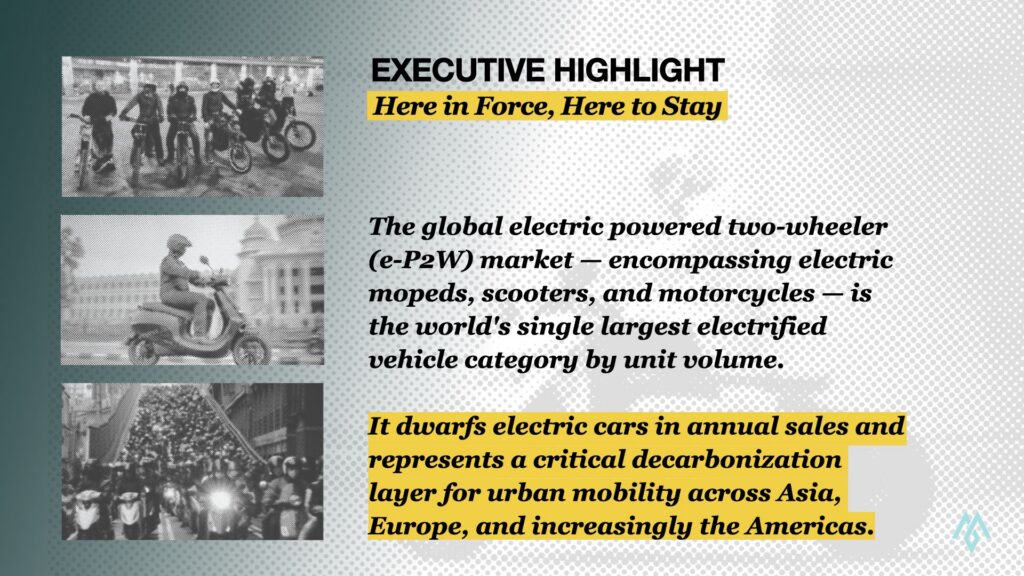 ตลาดมอเตอร์ไซค์ไฟฟ้าโลก โตต่อเนื่อง