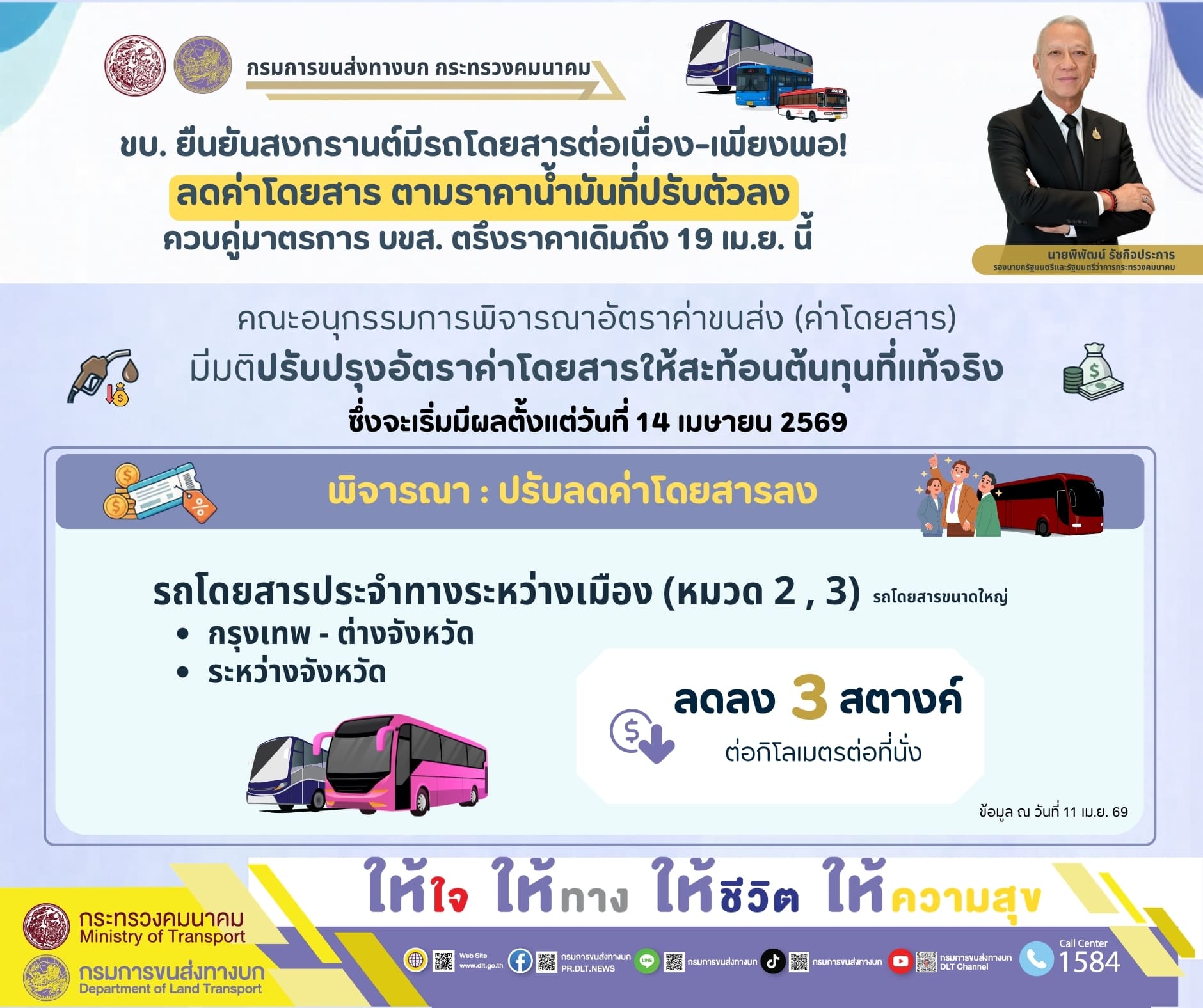 ปรับลดค่าโดยสารรถประจำทาง