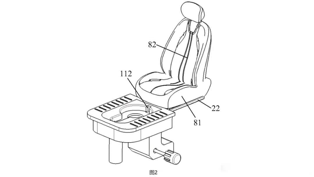 สิทธิบัตรใหม่ สุขาในรถ