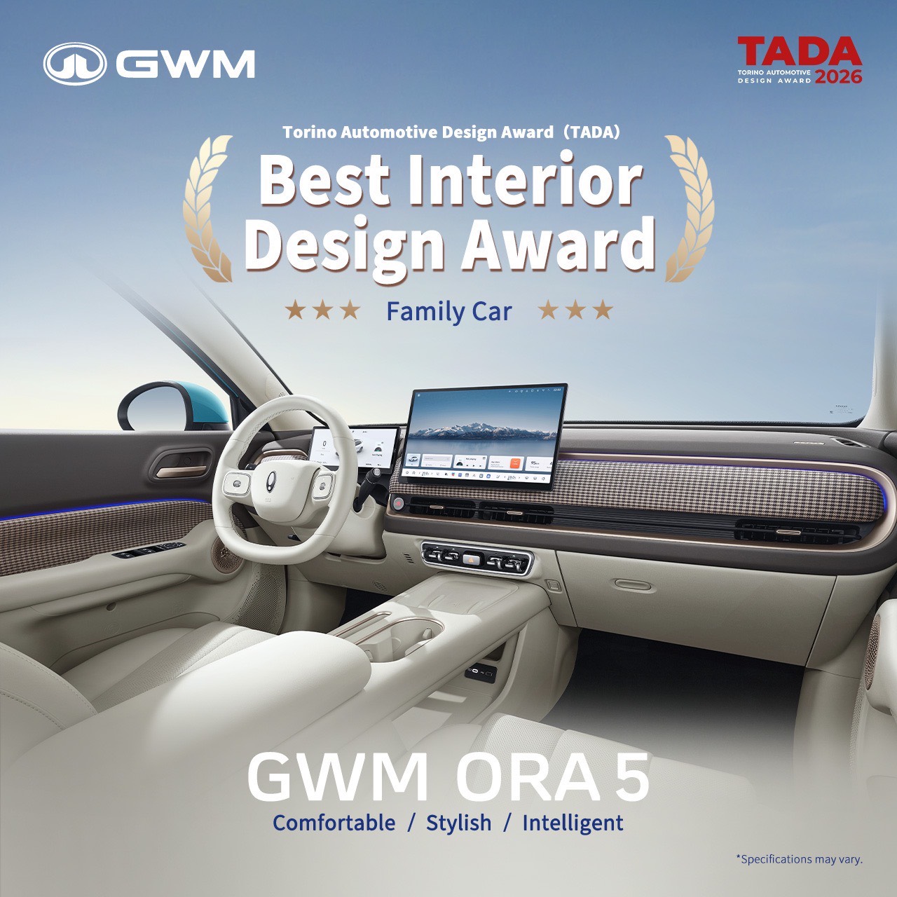 GWM ORA 5 และ GWM TANK 300 คว้า 2 รางวัลใหญ่จากเวทียุโรป